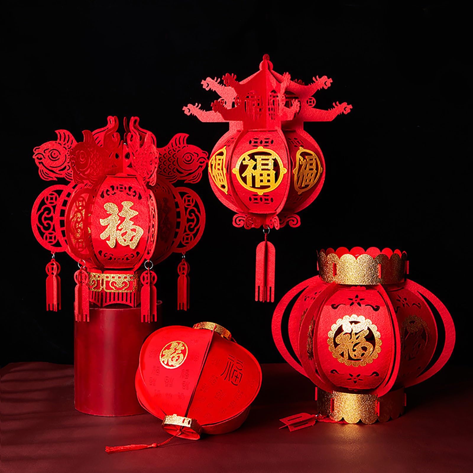 Lampion Soie Champagne Rosé - Lanterne Tissu Vietnam |Art Saigon