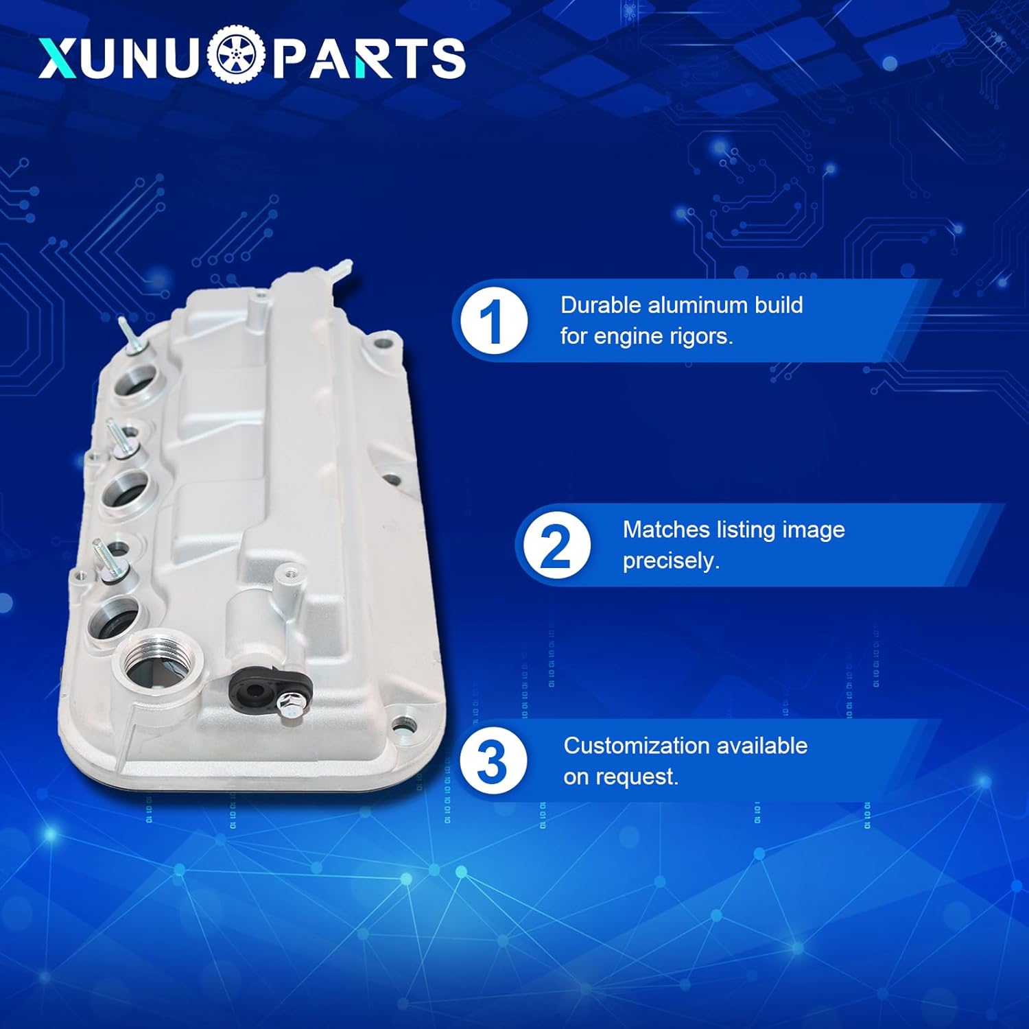 Aluminum Valve Covers Compatible with 2010-2012 Honda Crosstour 2008-2012 Honda Accord 2012-2014 Acura TL 3.5L V6 Replace# 12310R70A00 12320R70A00