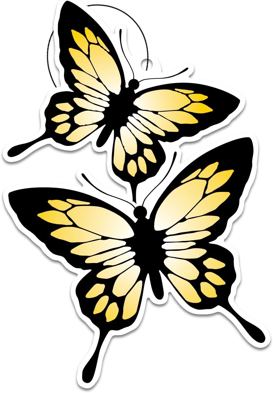 Chic Accessories BFY -3P Island Adventures Vanilla Butterfly Paper Air Freshener, (Pack of 3)