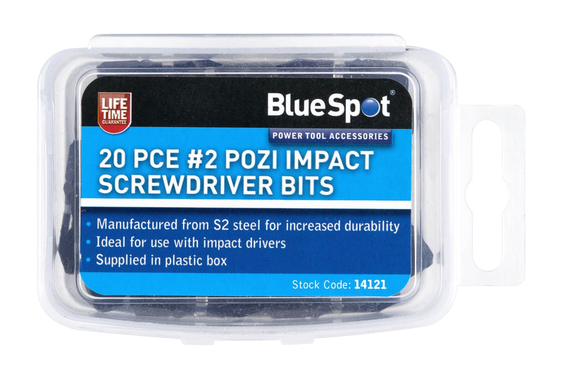 Blue Spot Tools - 20 Pce Pz2 Impact Screwdriver Bits