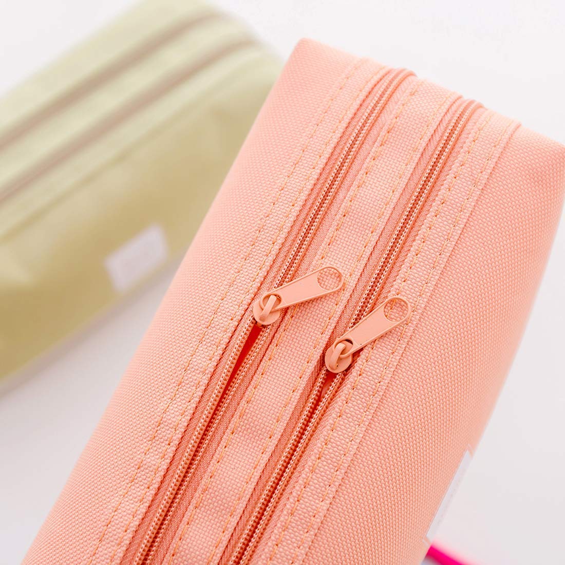 Astuccio Grande Capacità 22x11 Cm Con 3 Scomparti, Organizer Per Scuola E Ufficio, In Tessuto Resistente, Per Studenti E Ragazze - 4