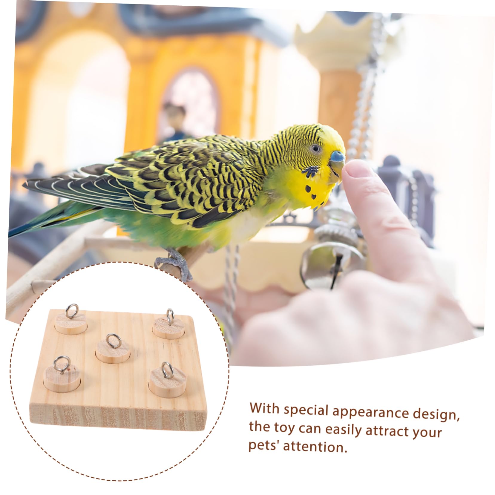 Amazon | 鳥の噛みきおもちゃ 木材製 オウム用 鳥の訓練おもちゃ