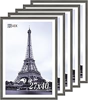 Vista 71 de VCK Marco para póster con plexiglás pulido, juego de 5 formatos horizontal y vertical, incluye piezas metálicas para colgar, 18 x 24 pulgadas