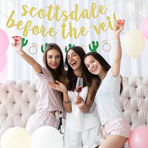 Miniatura 7 de Scottsdale Before The Veil Banner, pancarta de cactus de despedida de soltera, decoración de despedida de soltera para decoraciones de despedida de