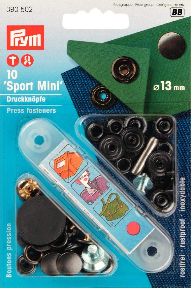 Prym - Anorak laquered Cap Noire (15 mm) Fondeuses de Presse Non coupées - 1 unité Prym - Anorak laquered Cap Noire (15 mm) Fondeuses de Presse Non coupées - 1 unité
