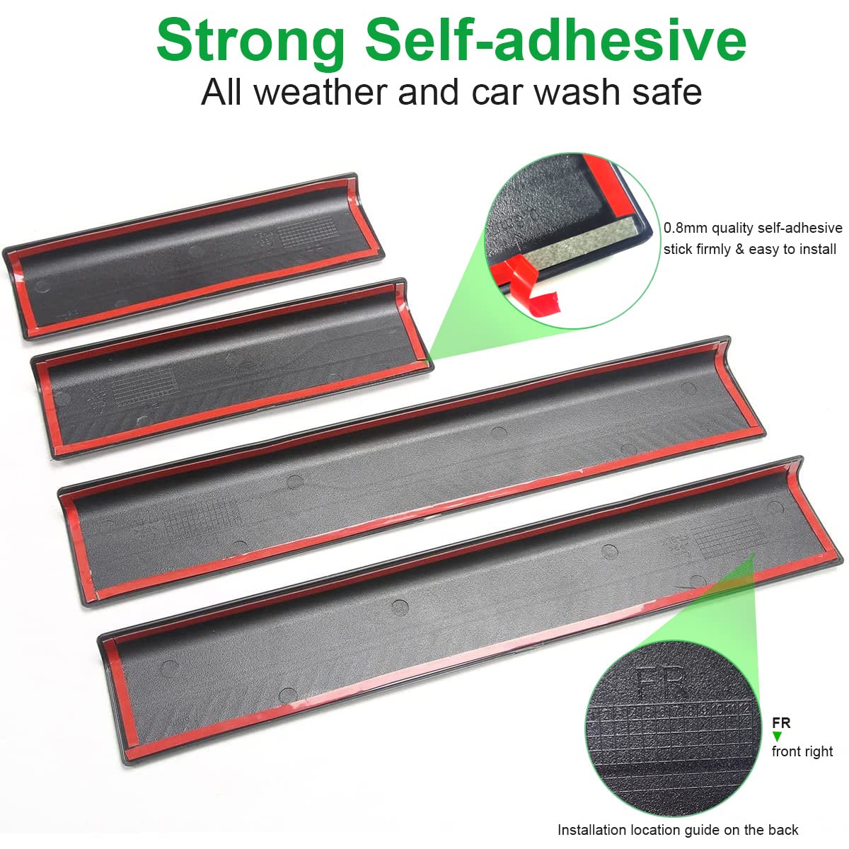 Buy Fgotogo Car Door Sill Guards for Ford Bronco 2021 2022 Accessories