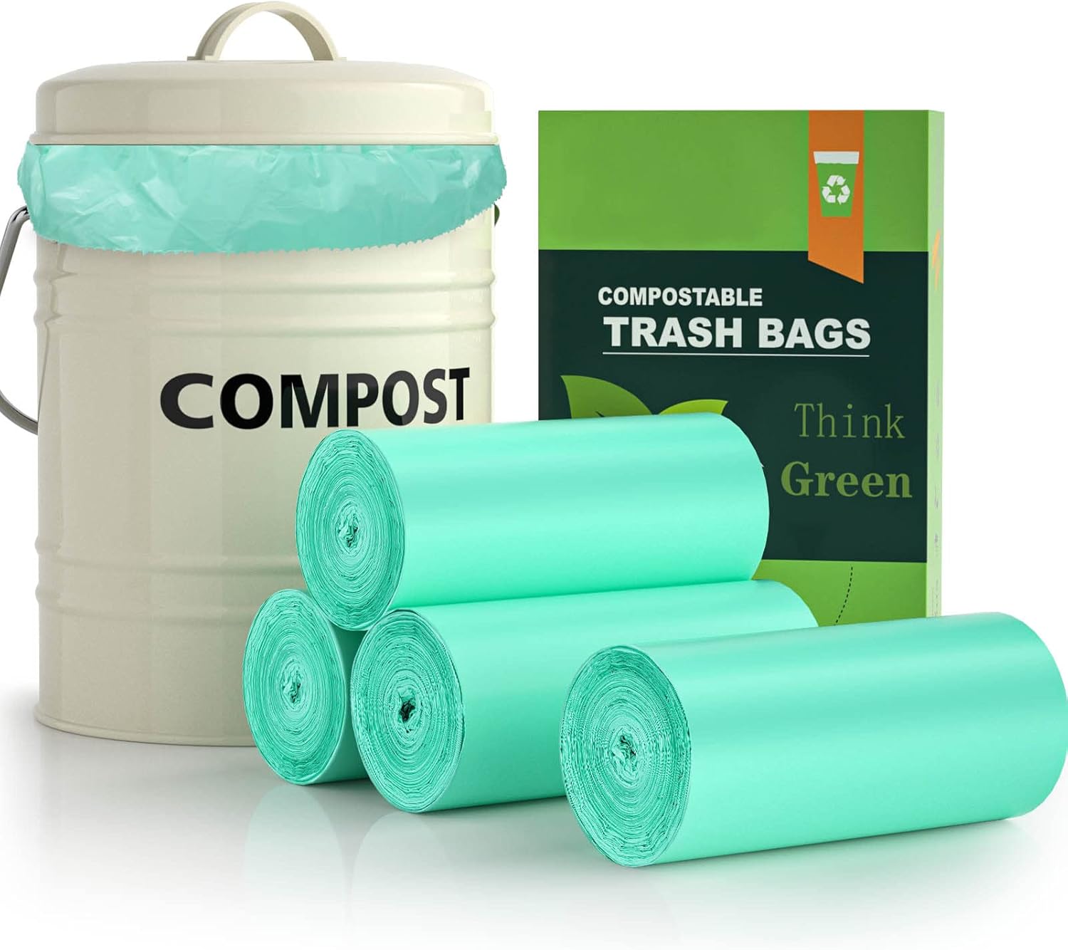 AYOTEE Small Trash Bags 1.2 Gallon Garbage Bags, 100