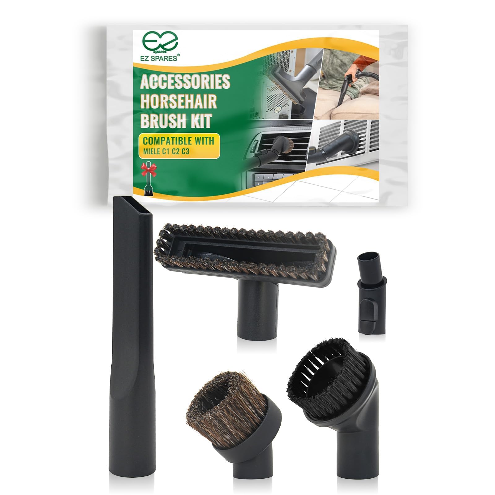 Amazon | EZ SPARES 交換用 Mie C1 C2 C3、掃除機ブラシ、馬毛ブラシ