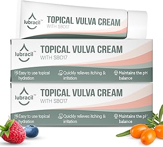 Topical Vulva Cream - Daily Feminine Care Moisturizer Helping with Vaginal Dryness, Burning, Itching, Lubrication & Comfort for Women Estrogen Free, Non-GMO. Omega-7, Vitamin E - 1.76 Fl Oz, 2 Pack