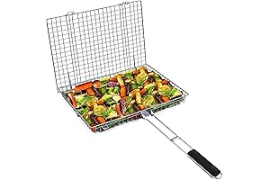 Folding Barbeque Grilling Basket