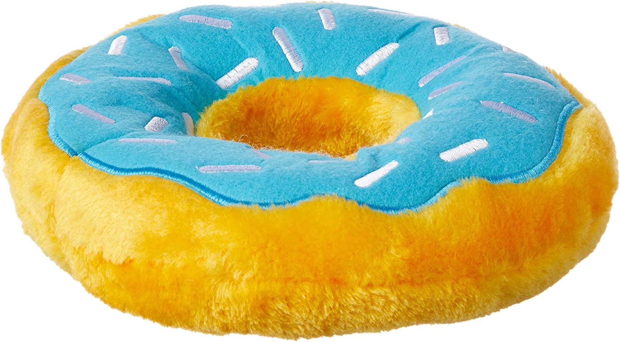 Donutz - Stuffed Dog Toys to Keep Them Busy, For Medium and Large Dogs, Squeaky Pet Toy for Boredom, Chew Toy with Stuffing, Soft Plush Puppy Products, Funny Food Toy - Jumbo Blueberry Donut