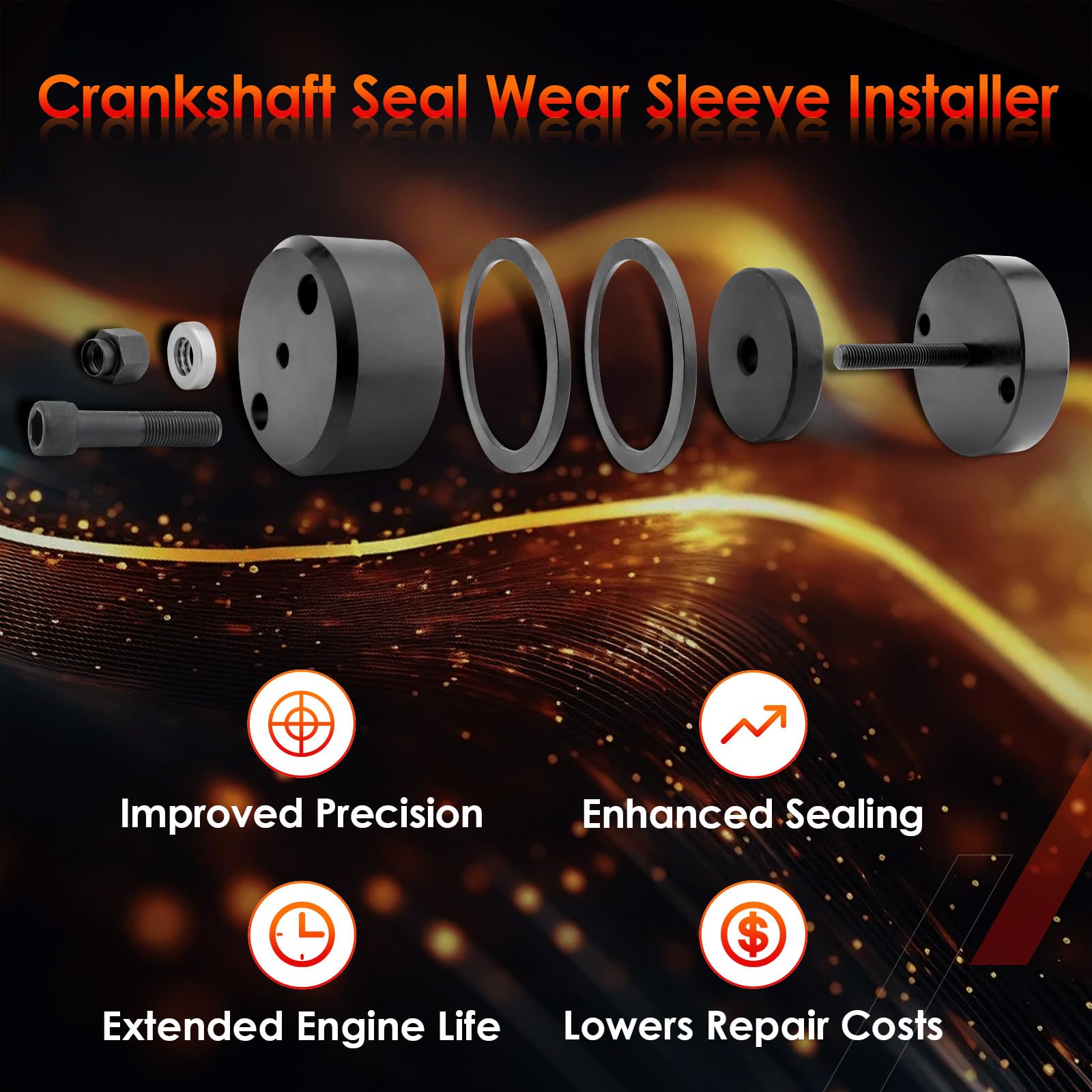 Amazon.com: Crankshaft Seal Wear Sleeve Installer Tool, Front and