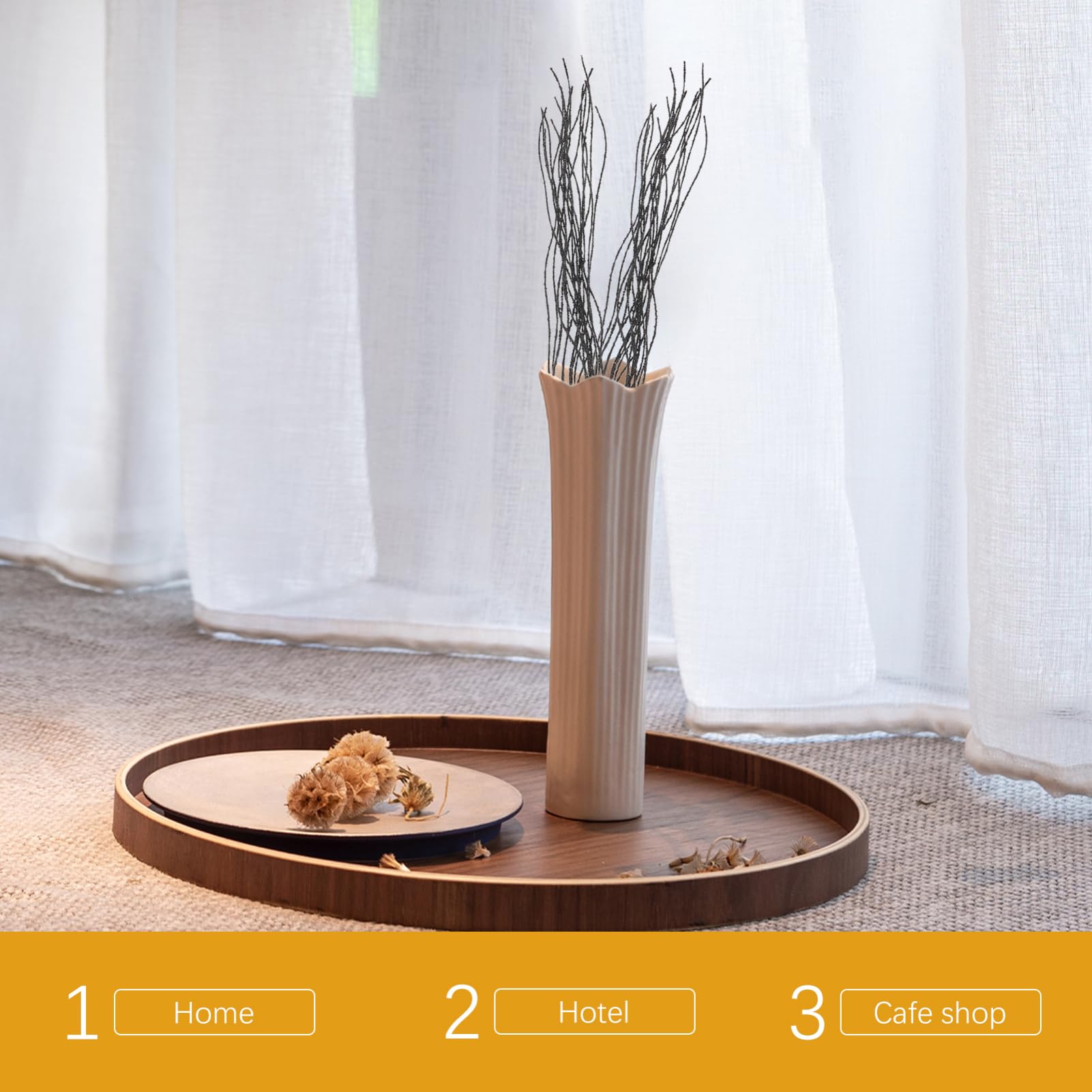 OUNONA 3 Set Oggetti Di Scena Vegetali Simulati Artificiale Natale Rami Scintillanti Steli Finti Per Vaso Plettri Per Alberi Glitterati Plettri Glitterati Nero Pvc 10 Pezzi*3