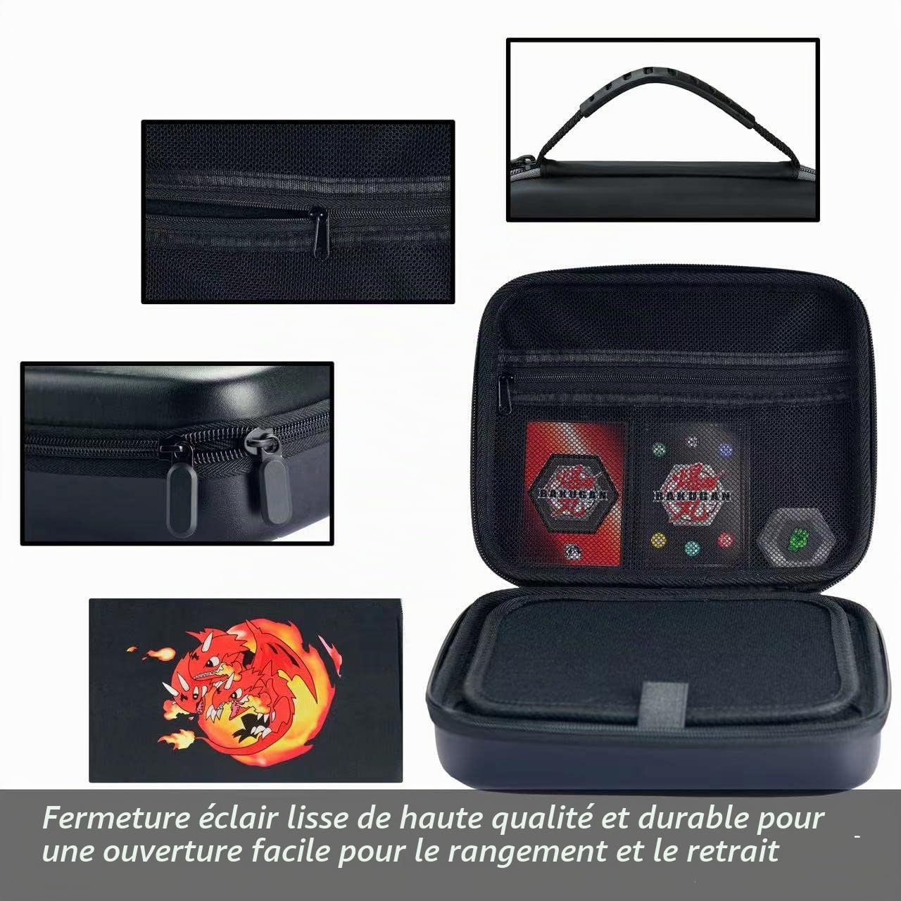 Boîte de Rangement pour Jouets Bakugan, Mallette Rigide en EVA avec Mousse