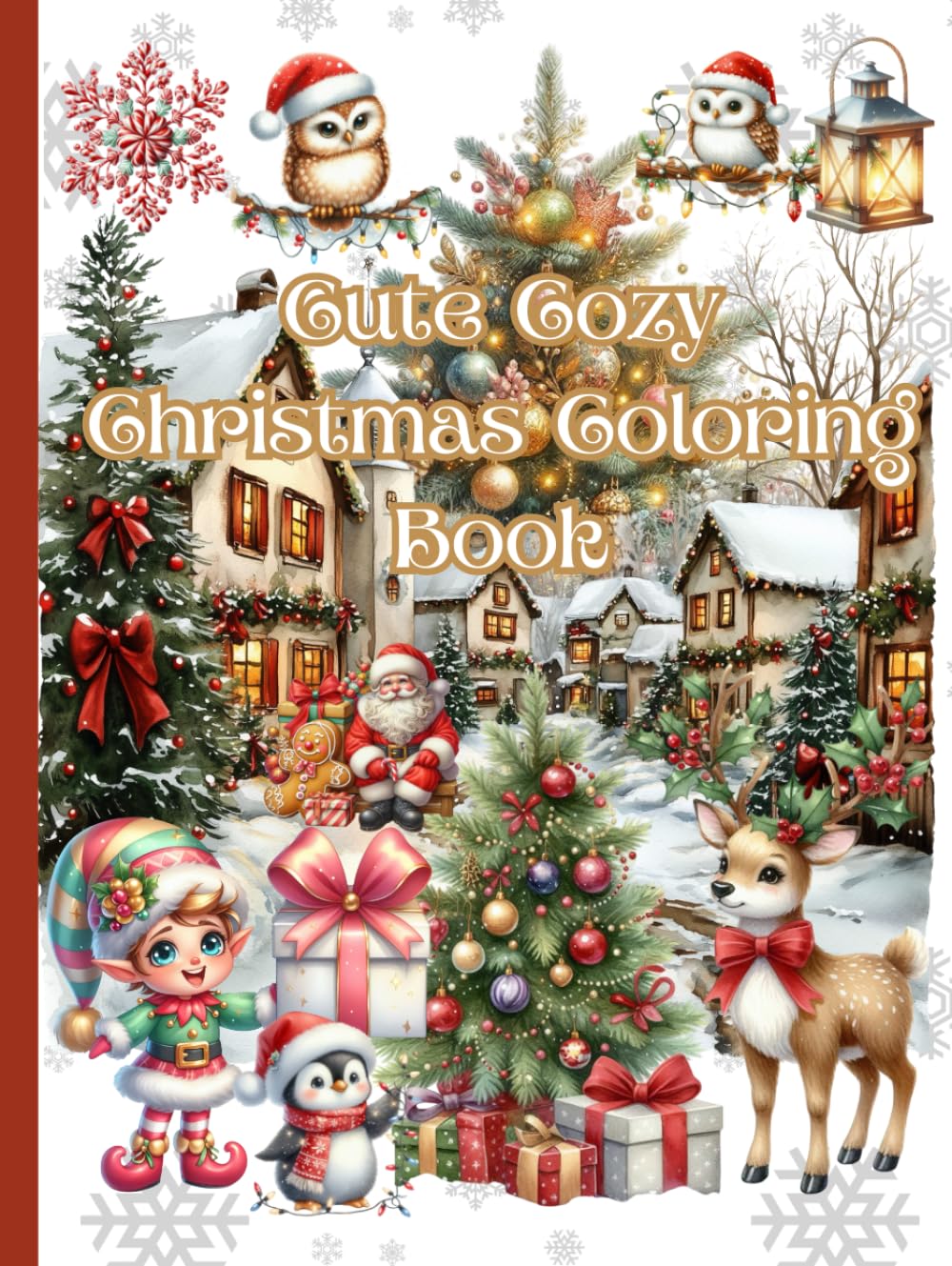 Cute Cozy Christmas Coloring Book