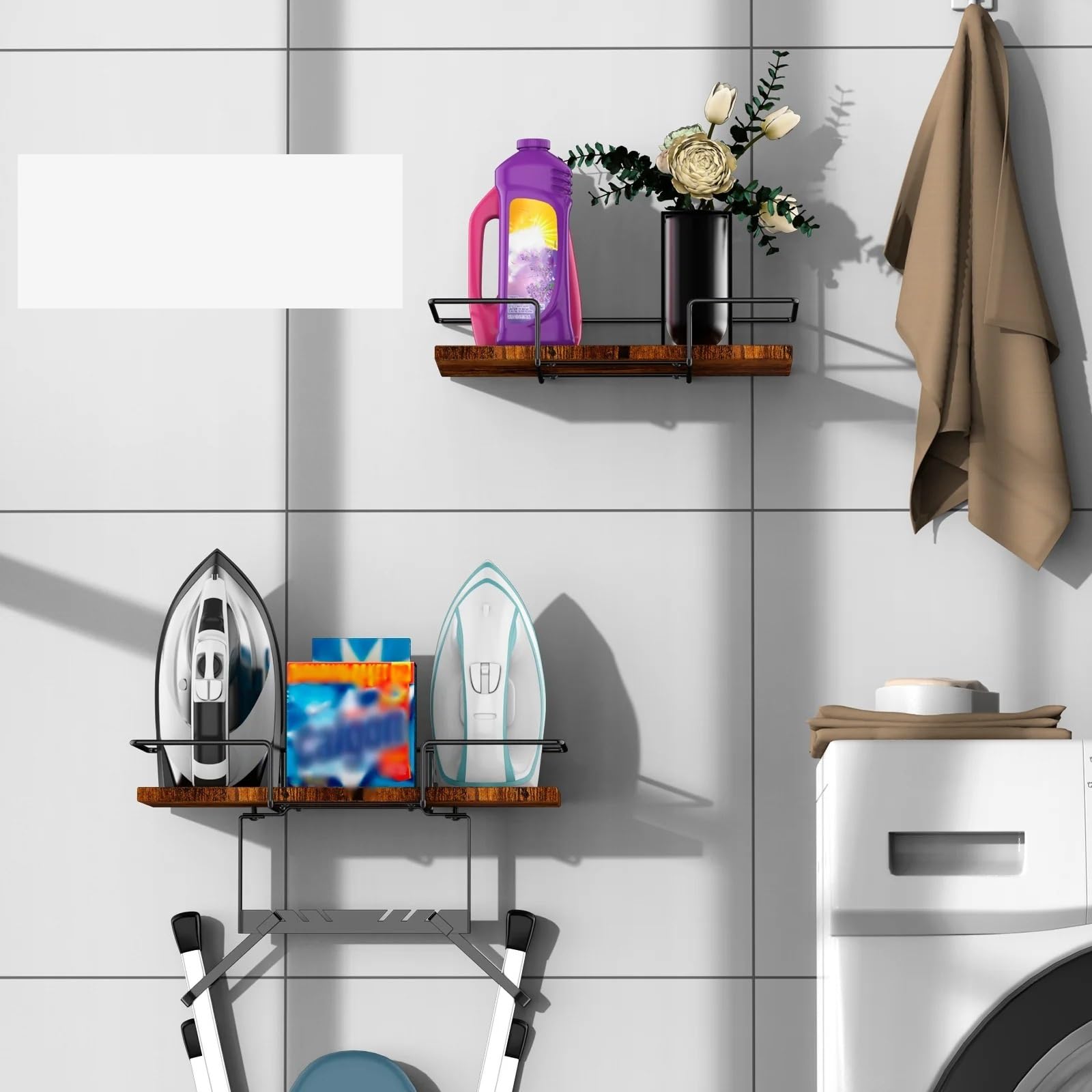 Bügelbrett-Aufhänger, Wandhalterung, Bügelbrett-Halterung, Wäschezimmer-Rack, Heim-Bügelbrett-Halter Für Schrank