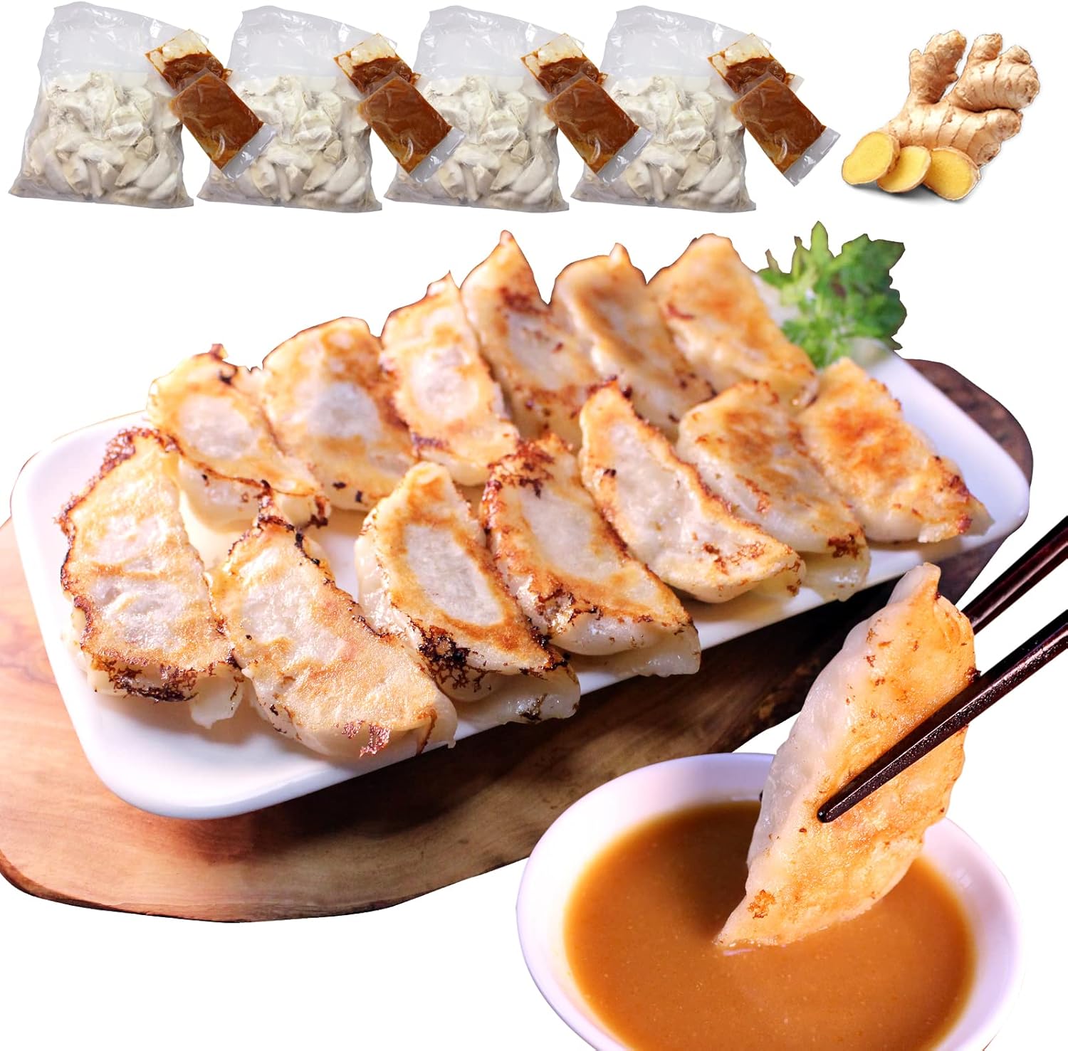 餃子専門店イチロー 冷凍餃子 神戸味噌だれ餃子2種 選べる200個セット 餃子パーティー 餃パ (味噌だれ餃子100個&しょうが餃子100個)