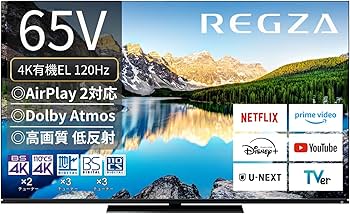 Amazon | REGZA テレビ 65インチ 4K 有機ELテレビ 65X8900L 4K