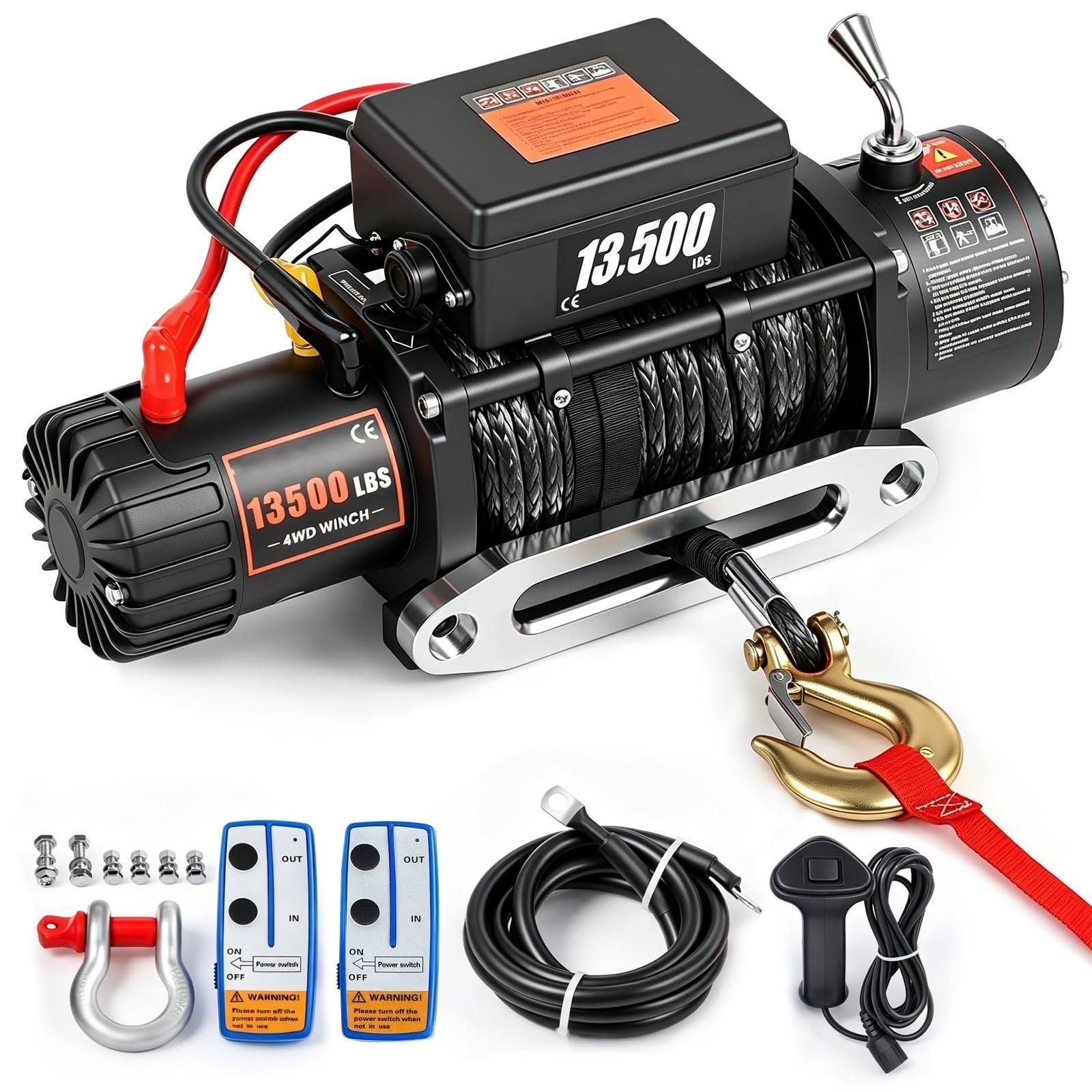 Polipasto Cabrestante Eléctrico Cabrestante Eléctrico 13500LB 12V