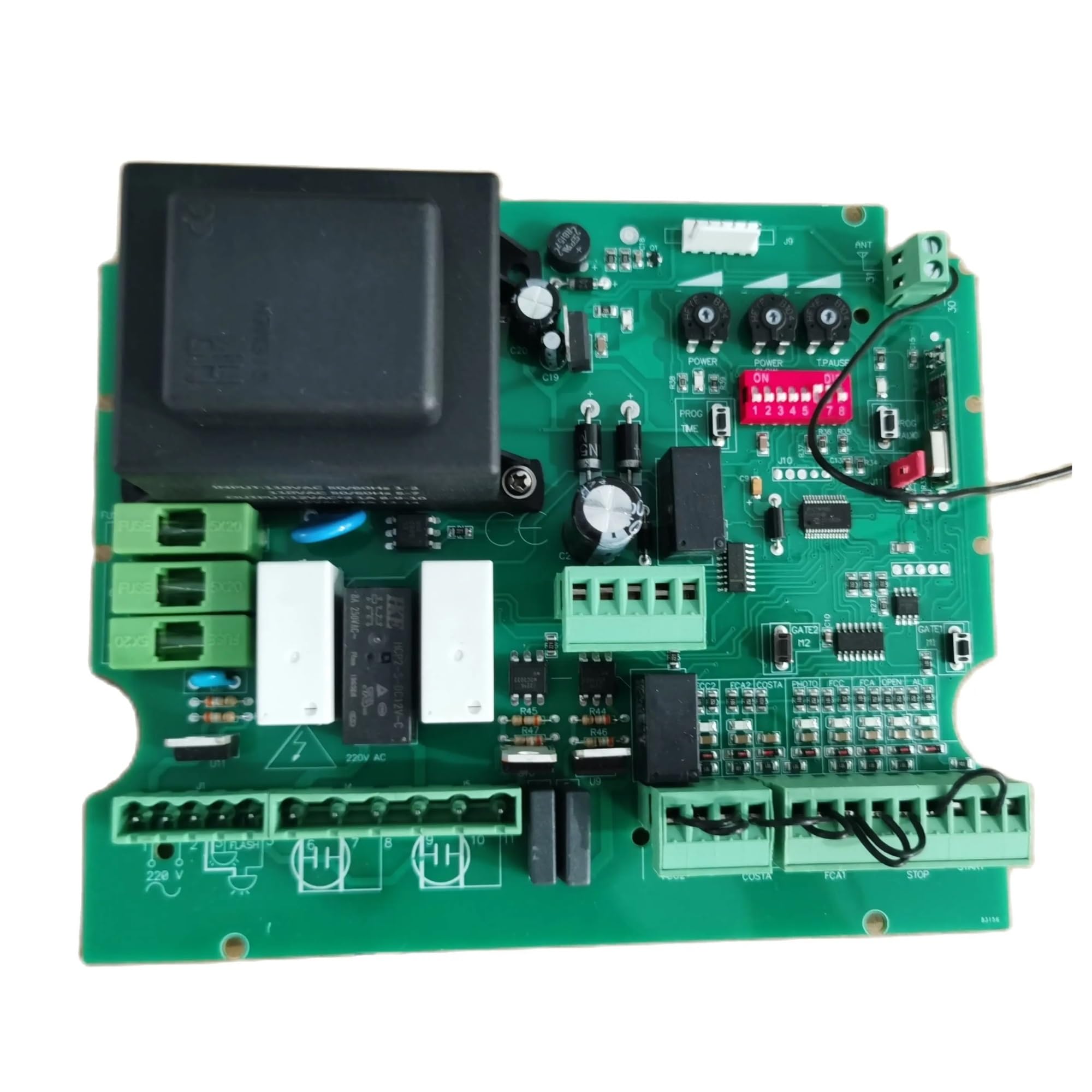 Swing/Sliding Gate PCB 220v AC 433 Mhz NC Model for Double Motor Swing/Sliding Gate Motor Circuit Board(220V Board)