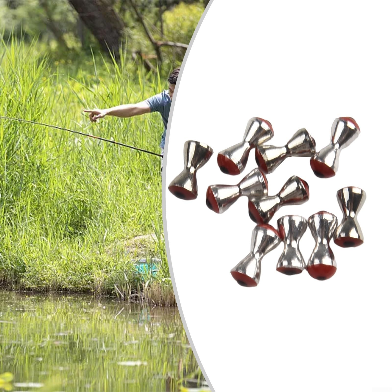 Confezione Da 10 Occhi Realistici A Forma Di Manubrio, Materiali - Foto 2