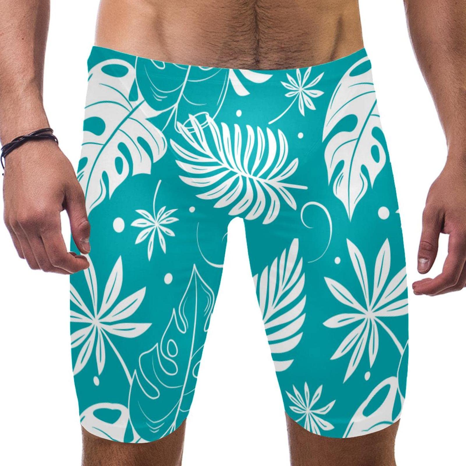Jammers de natación multicolor para entrenar con estilo tropical 7