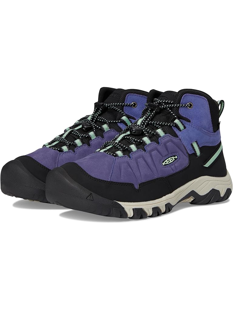 Black KEEN Targhee 4 Mid Height Durable Comfortable Waterproof (Little Kid/Big Kid)
