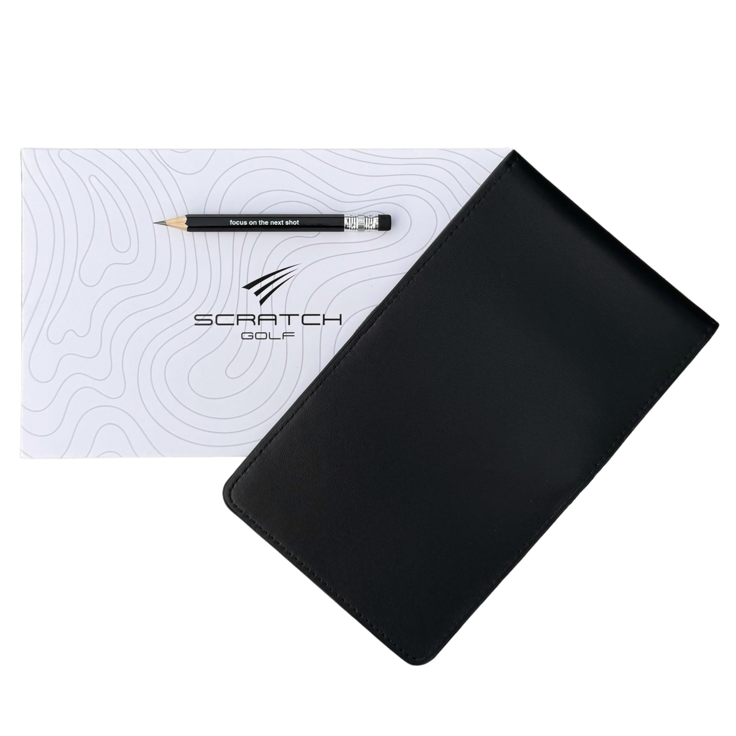 Generisch Scratch Golf - Porta carte punteggio con matita | Premium Scorecard & Yardage Book Holder