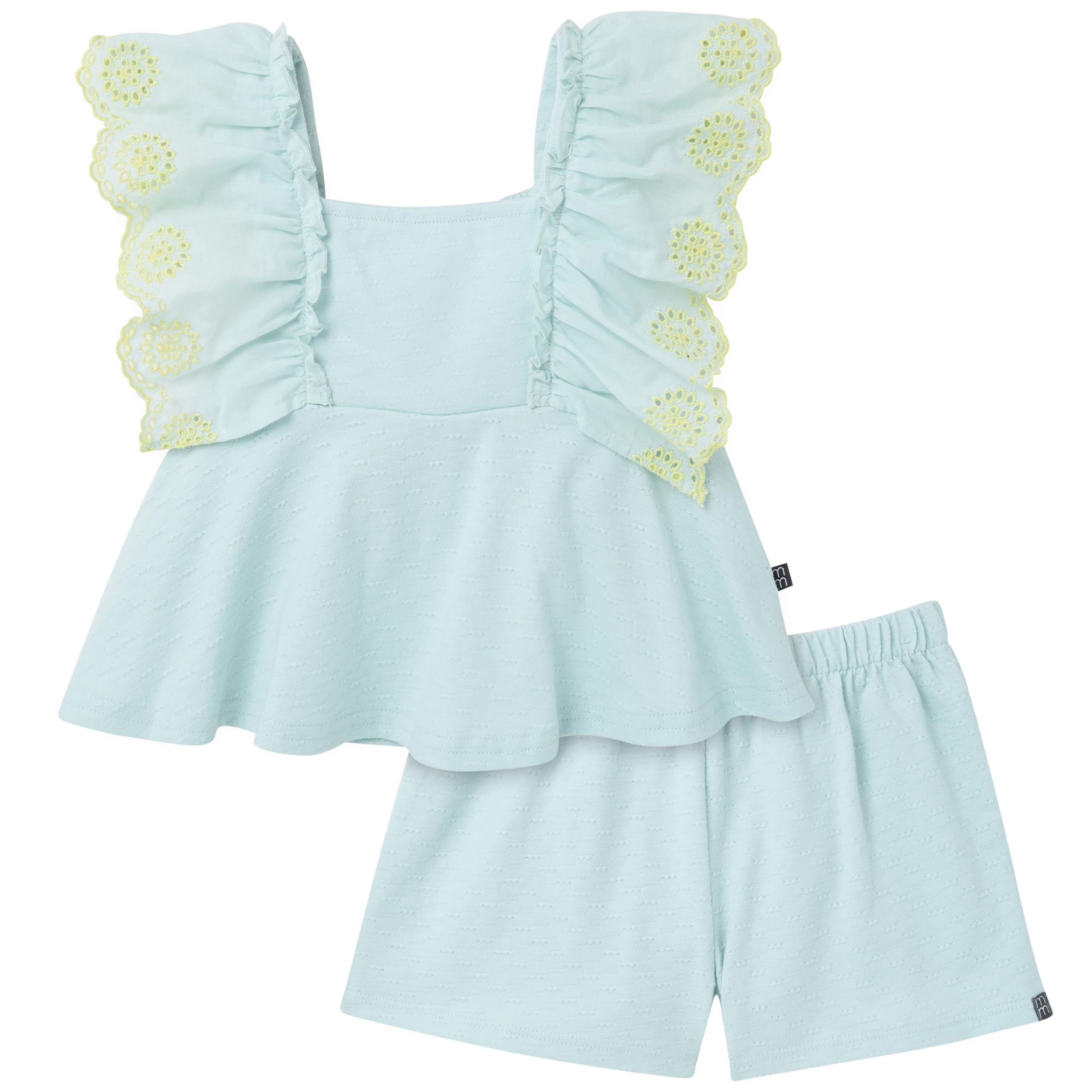 Modern Moments by Gerber Baby Girls' 2-piece Gauze Top &amp; Short Set