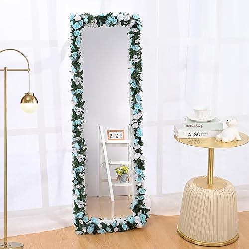 Miniatura 7 de MARTINE MALL Guirnalda de flores, 5 hebras de enredaderas de flores de 41 pies para dormitorio, decoración de guirnalda de rosas, guirnalda floral