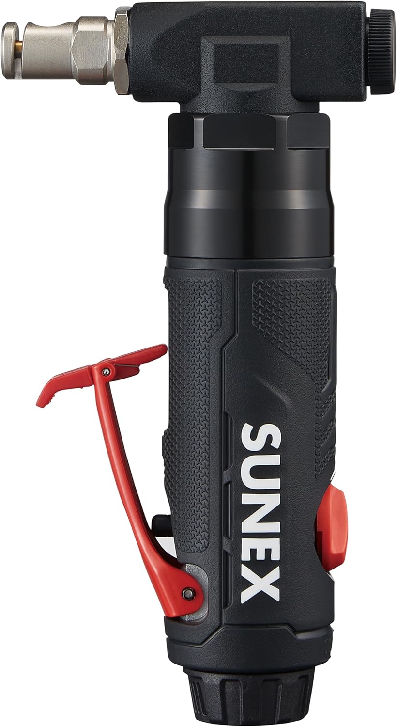 SUNEX Tools SX6212 0.5HP Air Nibbler, Lightweight Composite Body, Precise Cutting with Adjustable Power Regulator, 3/16" Cut Radius, Rear Exhaust, 2,500 SPM, Safety Lock-Off Trigger