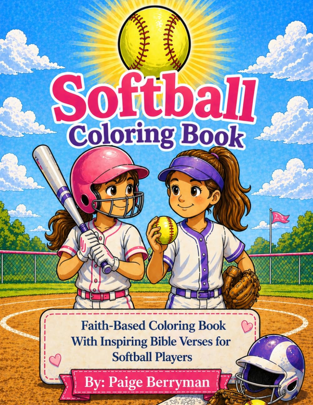 Softball Coloring Book