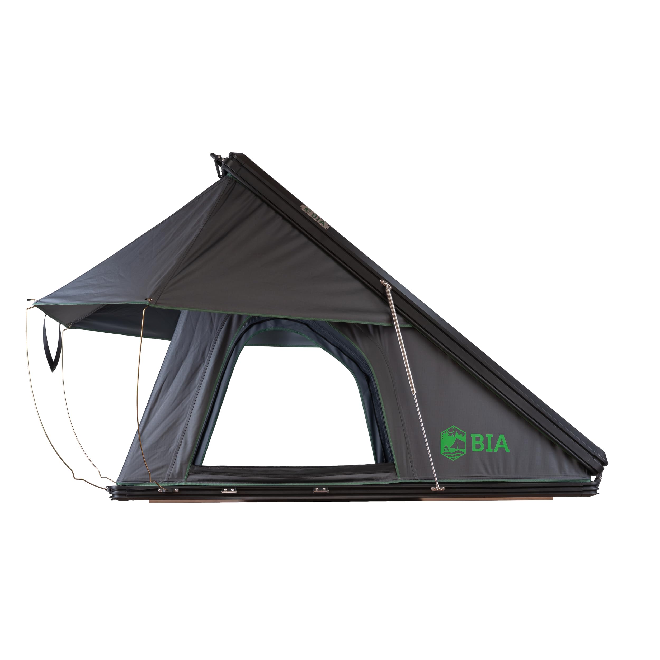 BIA Outdoor Gerald - Tenda da tetto rigida, montaggio rapido, resistente alle intemperie e robusta, adatta per SUV e auto, perfetta per campeggio e avventure all'aperto, incluso materasso e scaletta