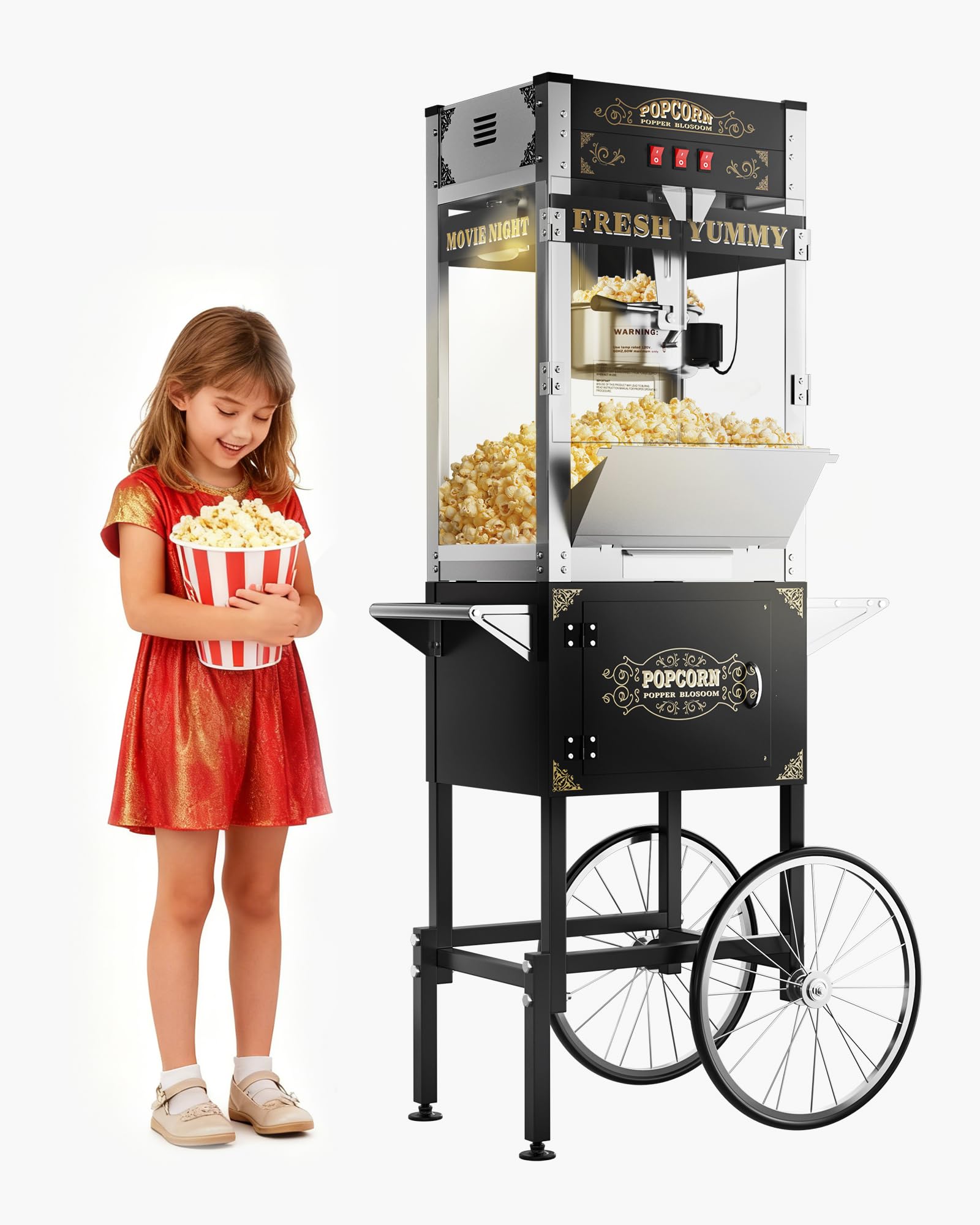 ELOMBR 26 Oz Commercial Popcorn Machine