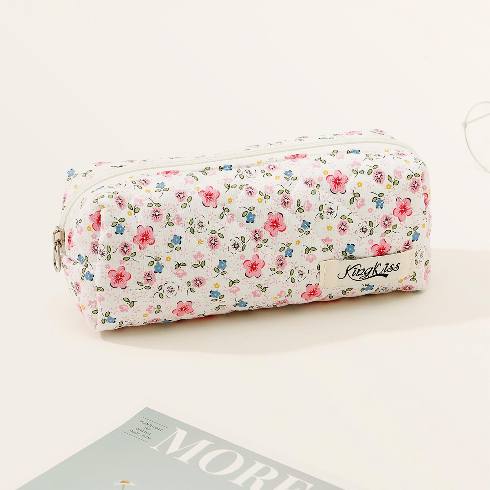 Qiwenr Pencil Case, Aesthetic Pencil Case, Pencil Pouch, Pen Pouch Portable Storage Bag, Used for Makeup Bags Wallets, Travel - Image 3