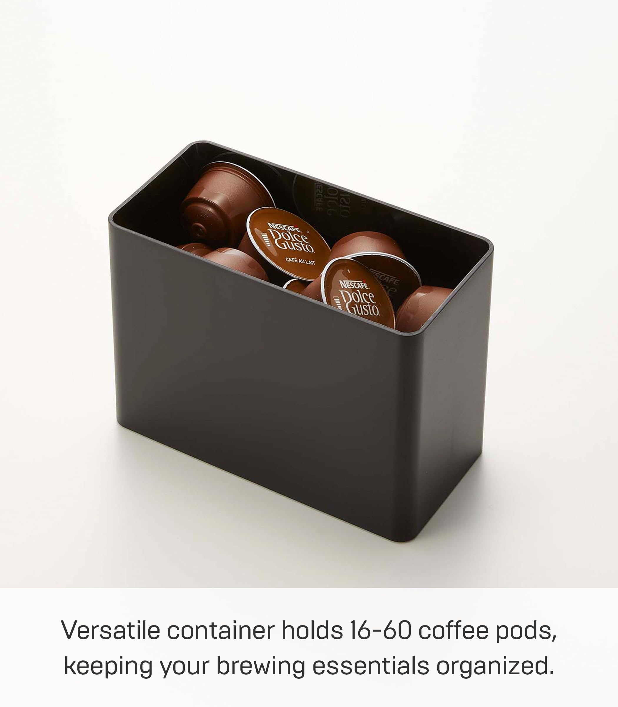 Yamazaki 6906 TOWER Coffee Filter Case, black, Polypropylene, Minimalist, 18.4 x 9.2 x 15.4 cm - Image 3