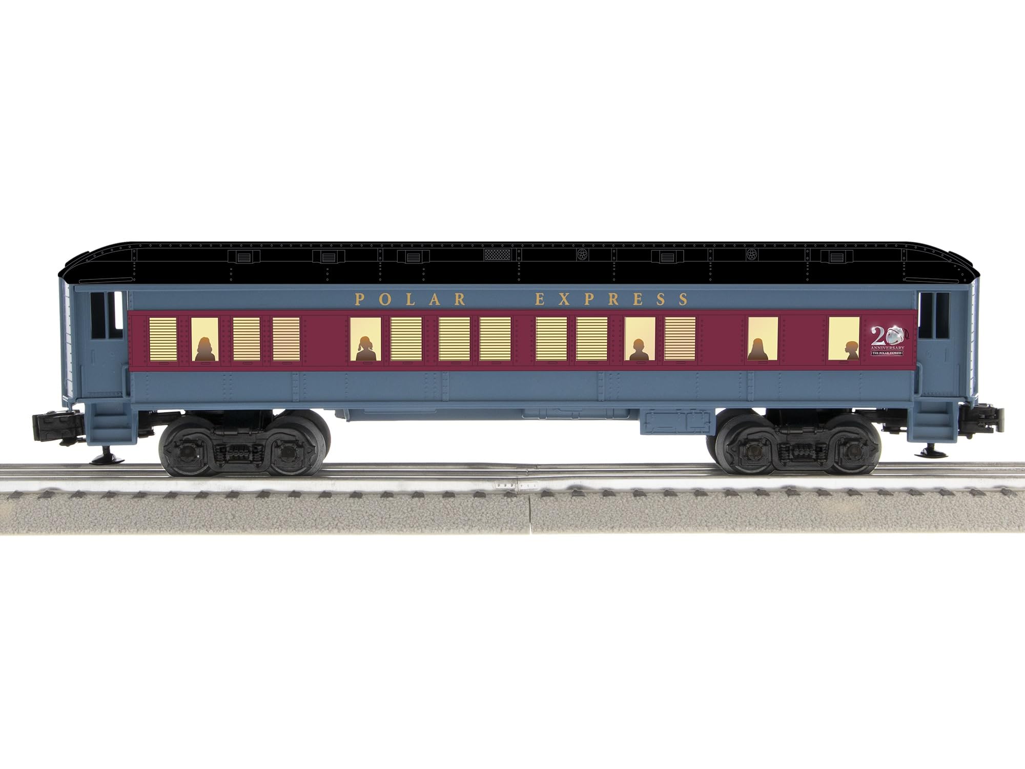 Lionel The Polar Express 20th Anniversary O Gauge Model Train Coach Car with Black Roof