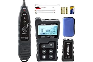 Advanced Network Cable Tester with PoE, NCV & Lamp for CAT5e/CAT6/CAT6a