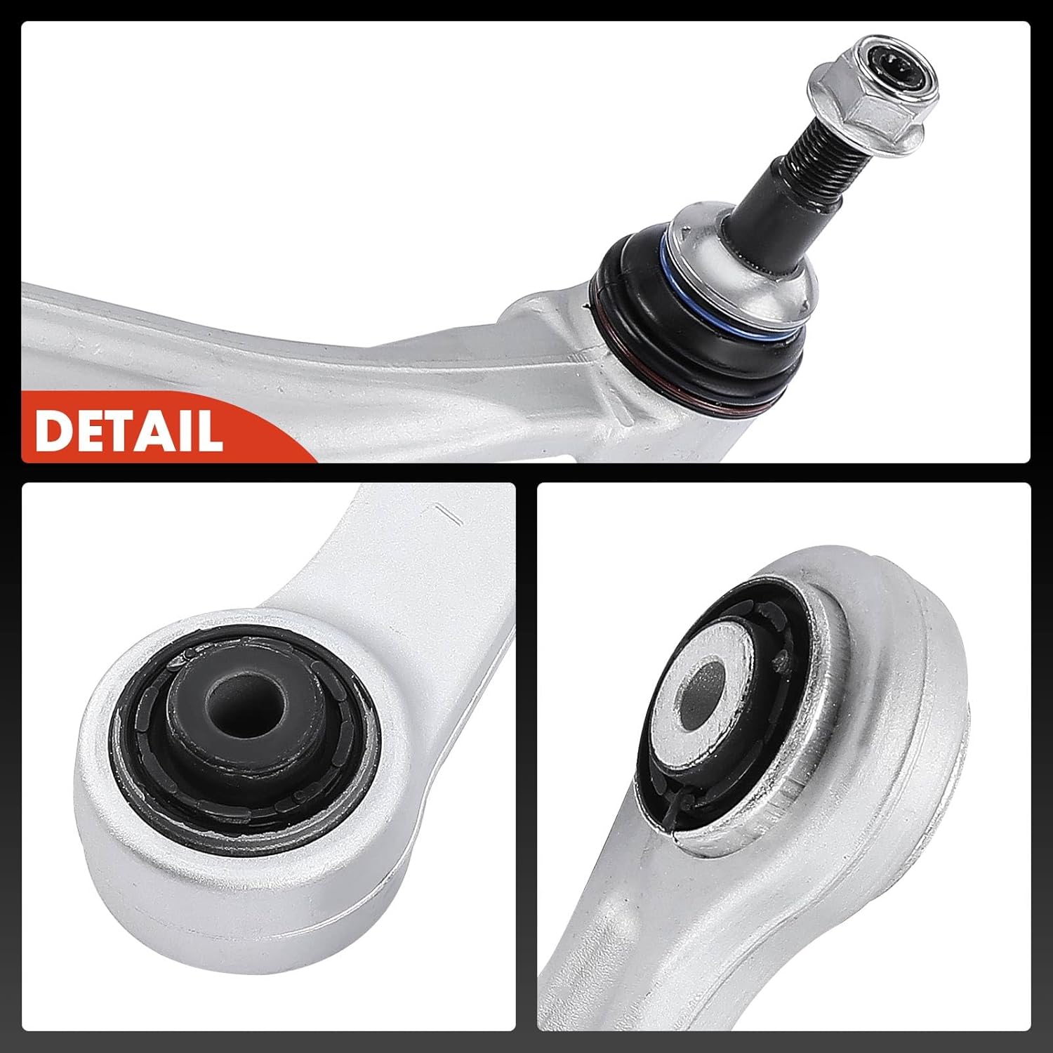 A-Premium Set of 4, Rear Forward & Rearward Lower Control Arm, with Ball Joint & Bushing, Compatible with BMW F01 F02 F10 F12-2011-2019-528i 535i 550i 640i 650i 740i 750i 740Li 750Li 760Li