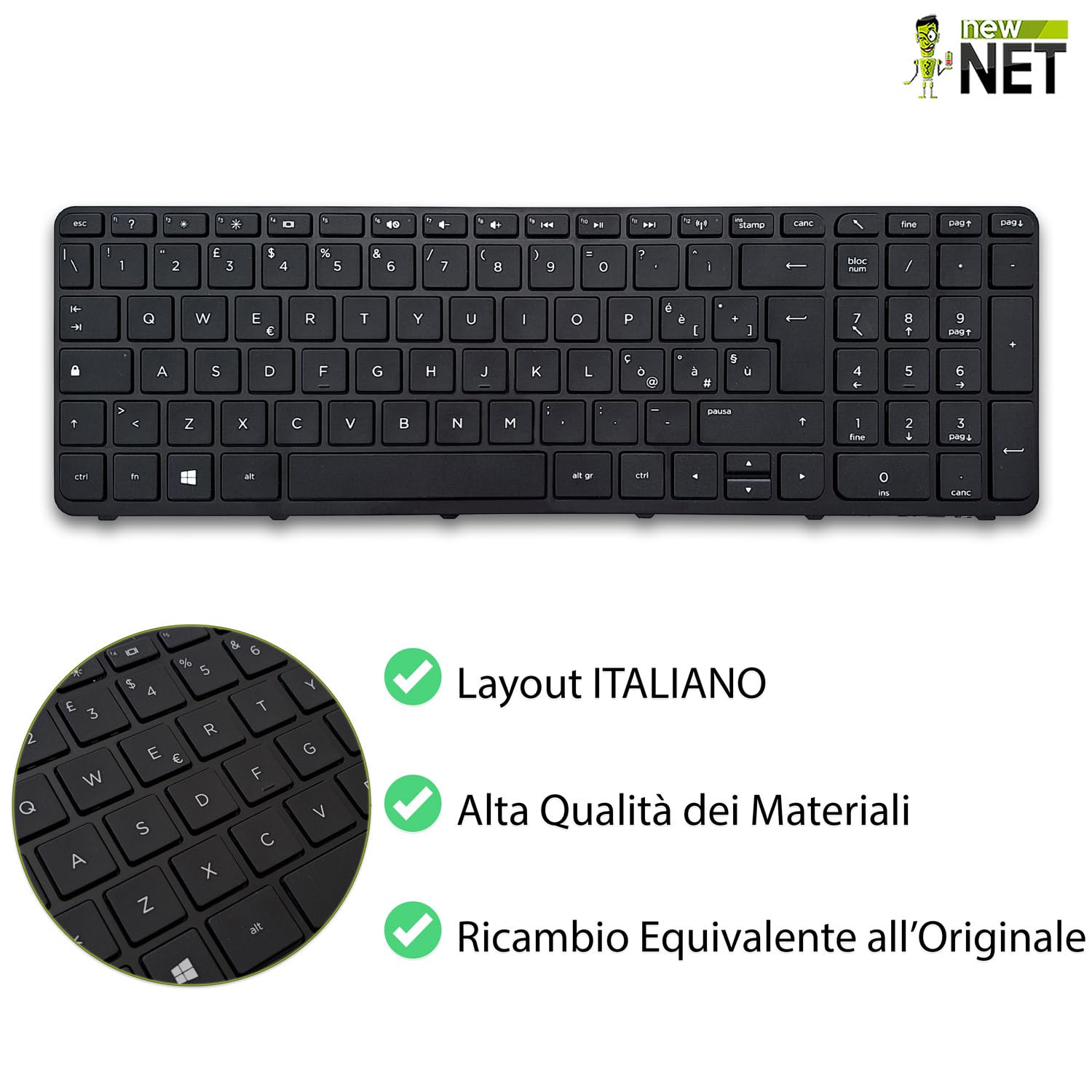 Tastiera Originale per Hp Compaq R65 Italiana per Notebook