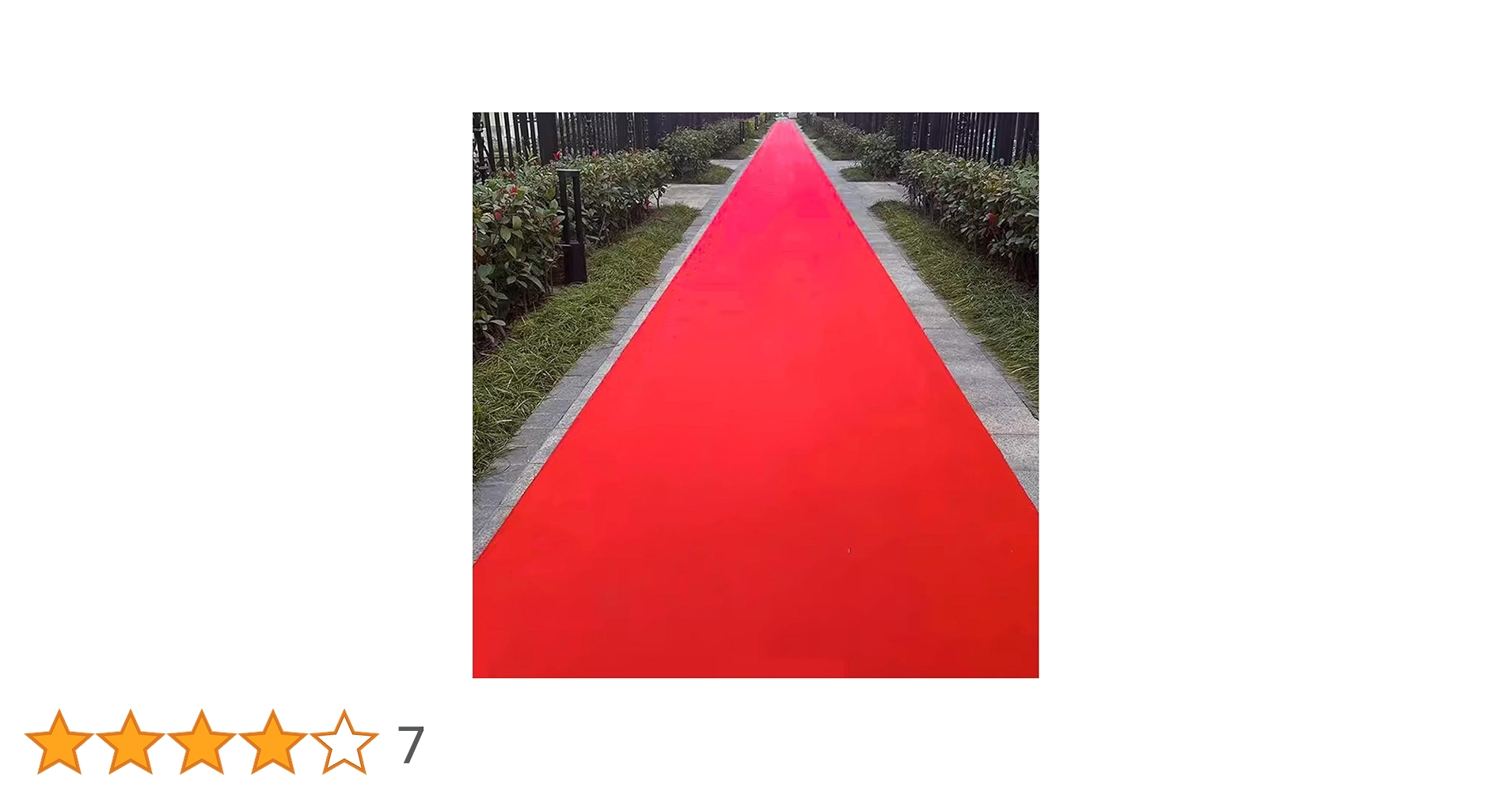 Amazon | 朱赤毛氈（もうせん）、1.2x5M 展示会用 レッドカーペット