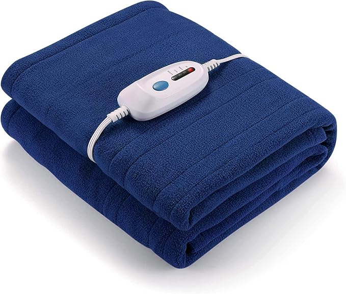 Review Blanket Electric Heated Throw 50" x 60" with 4 Heating Levels