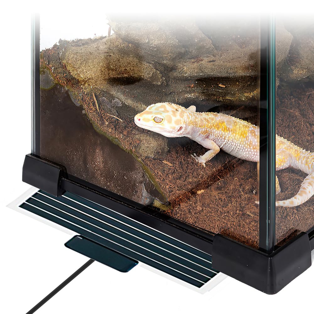 Manta Calefactora para Reptiles 45W, 80 × 28cm Manta Termica Reptiles, Calentador Ajustable para Reptile con Control de Temperatura, para Reptiles Tortugas Serpientes Lagarto Geco Anfibios