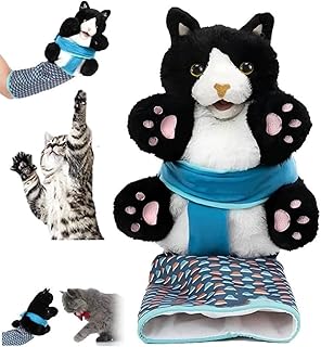 oyeftp katzenspielzeug, Katzen Wrestling Handschuh, Interaktives Katzenspielzeug, Handpuppe Katze Kuscheltier mit Robuster Polsterung, Katzen Plüschpuppe Katzenspielzeug Kitten Sicheres Spielen product image