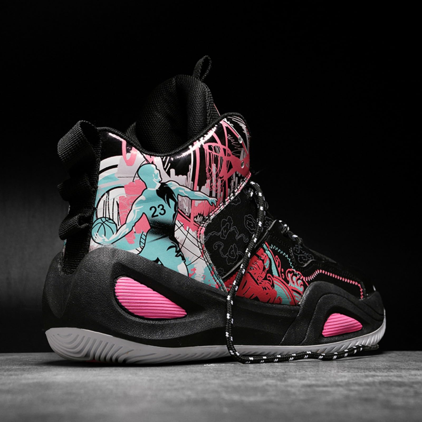 Basketballschuhe High-Top Style für Jugendliche, Herren und Damen, rutschfest Langlebig Atmungsaktive Sport Turnschuhe für Training und Alltag