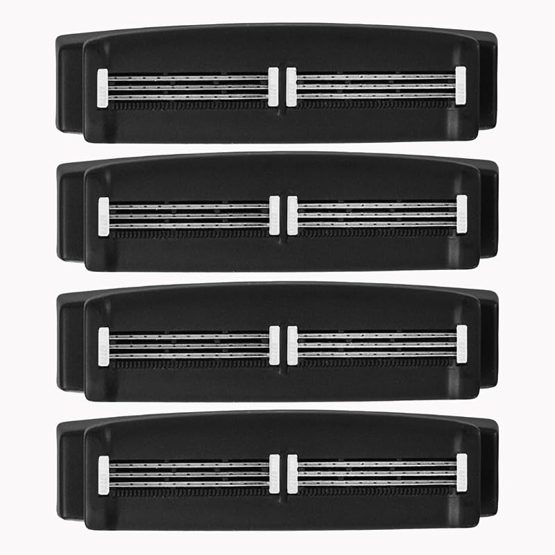 bearback Cartuchos de Reposição para Barbeador Masculino de Costas, 3 Lâminas, Pacote com 4