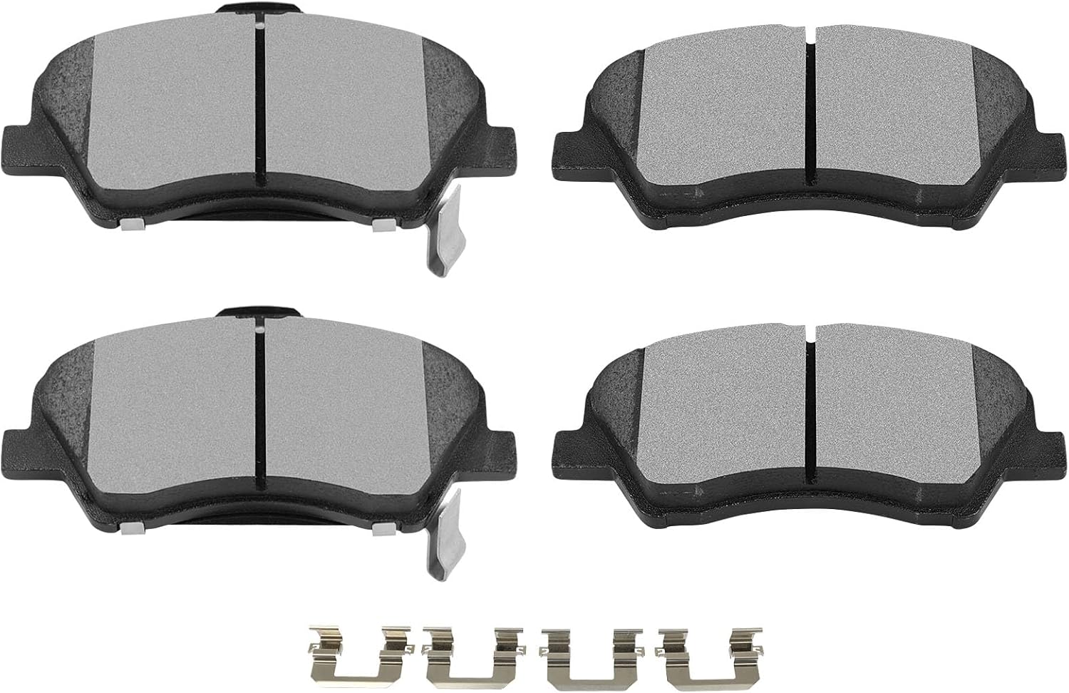 SCITOO D2190 Ceramic Brake Pads Sets Front w/Hardware Replacement For Hyundai For Accent 2018-2022,For Kia For Rio 2018-2022