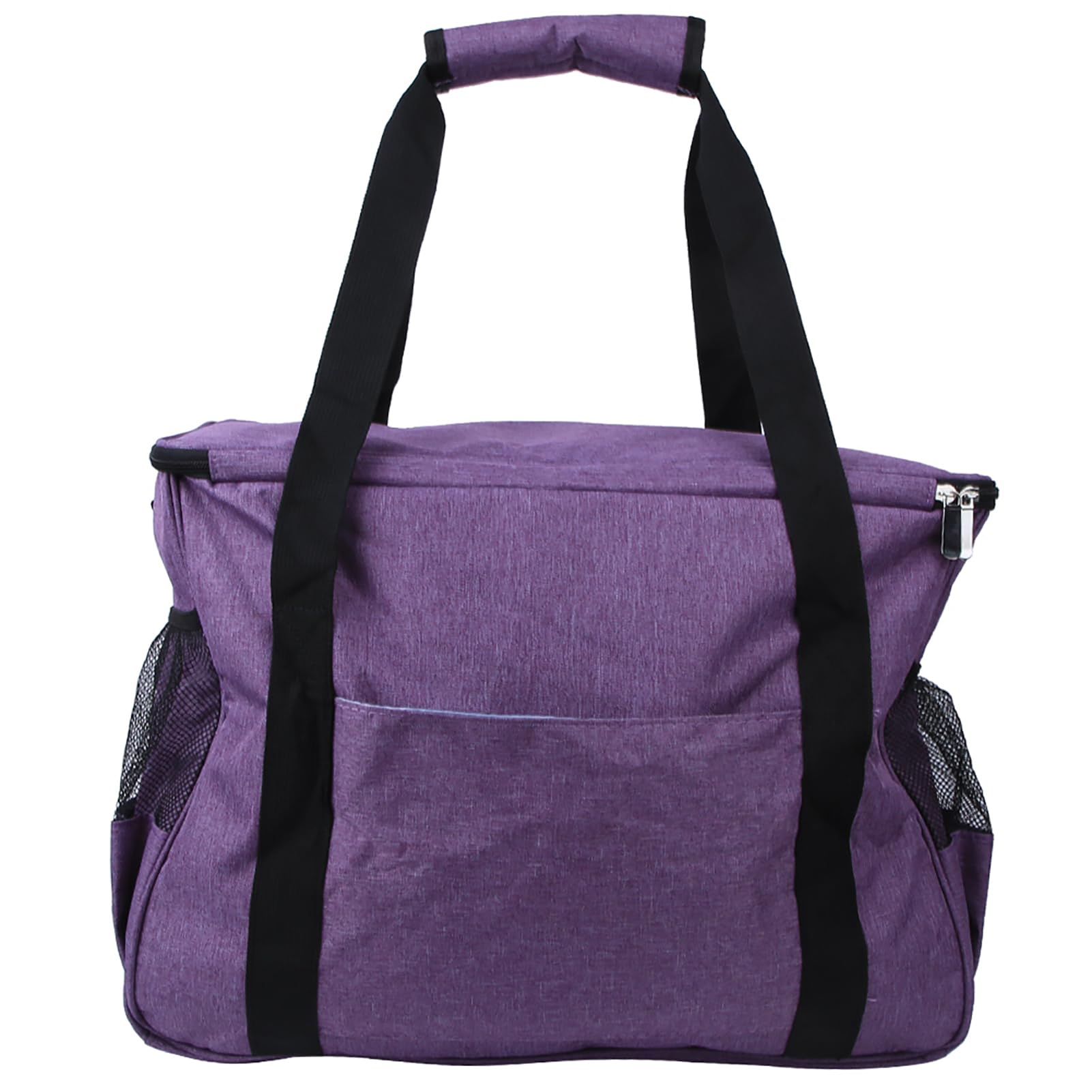 Bolsa de almacenamiento de tejer 600D Oxford Beinting Agujas de tejido de tejido Crochet Hilador de hilo Organizador de lana (Púrpura)