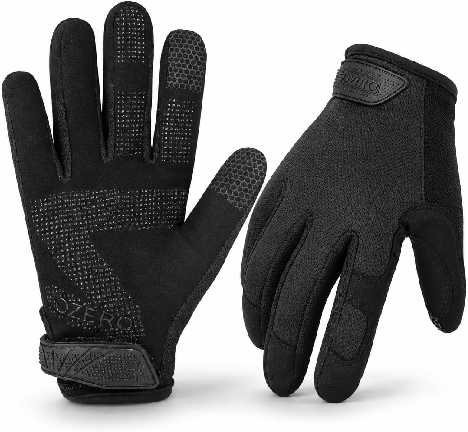 OZERO Work Gloves for Men Women, Mechanic Working Gloves Touchscreen Grip