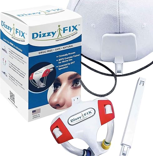 DizzyFIX Entrenador de alivio de vértigo para vértigo posicional paroxístico benigno o BPPV, dispositivo de equilibrio del oído interno para